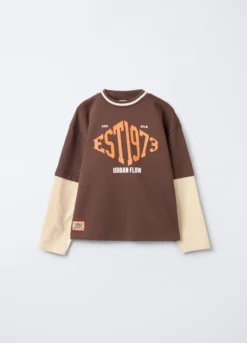 T-shirt in jersey misto cotone Fit Over ragazzo