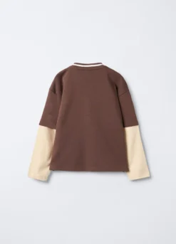 T-shirt in jersey misto cotone Fit Over ragazzo