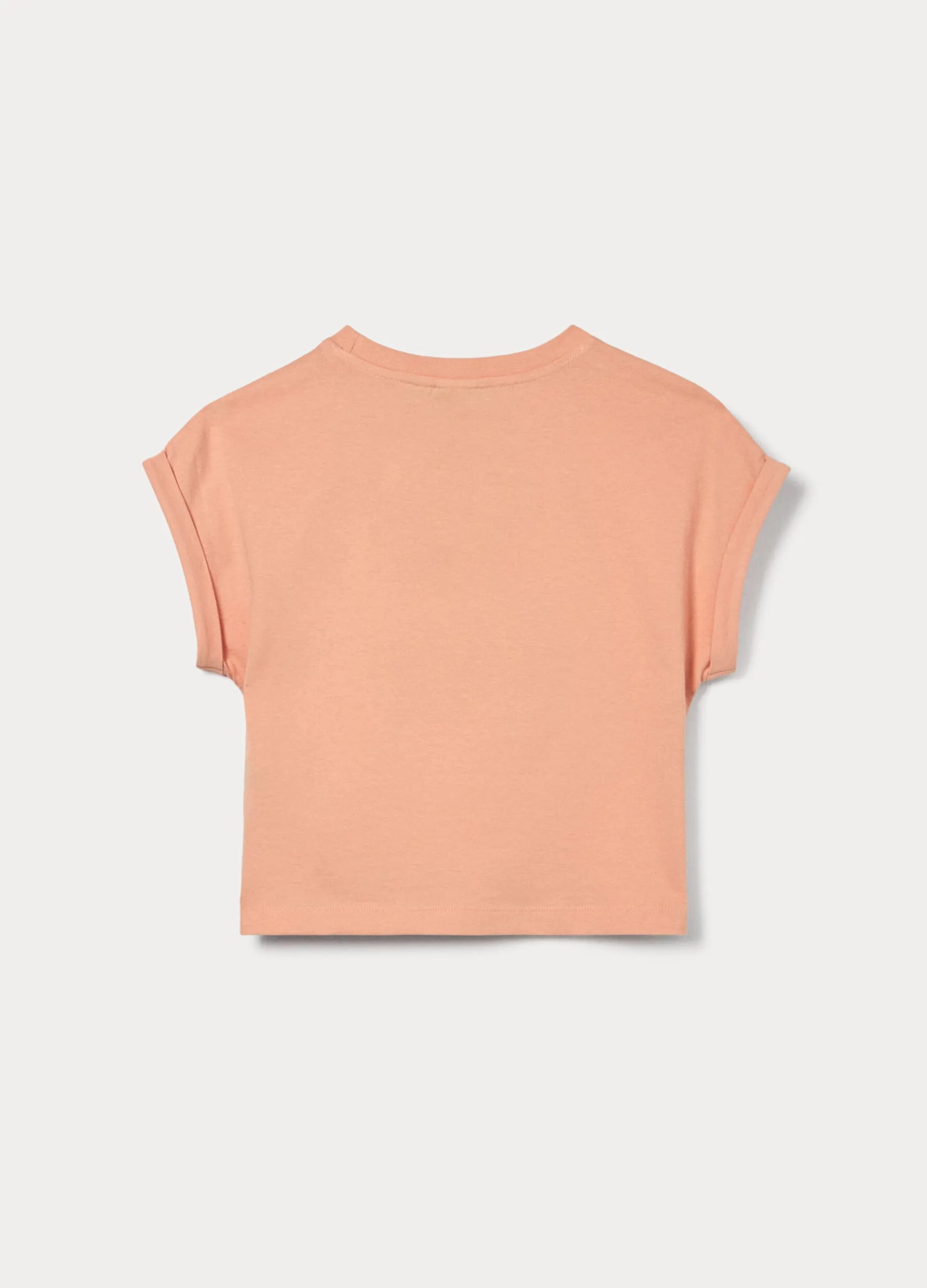 T-shirt kimono in jersey di puro cotone ragazza