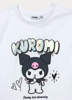 T-shirt Kuromi in jersey di puro cotone ragazza