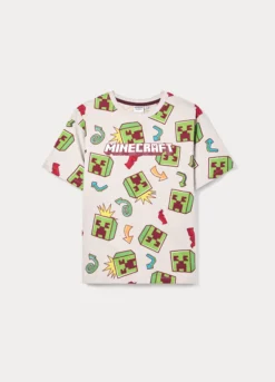 T-shirt Minecraft girocollo ragazzo