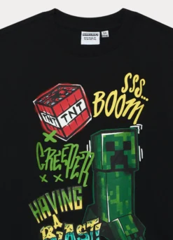 T-shirt Minecraft in jersey di puro cotone bambino