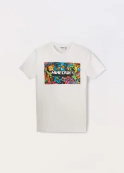 T-shirt Minecraft in puro cotone ragazzo
