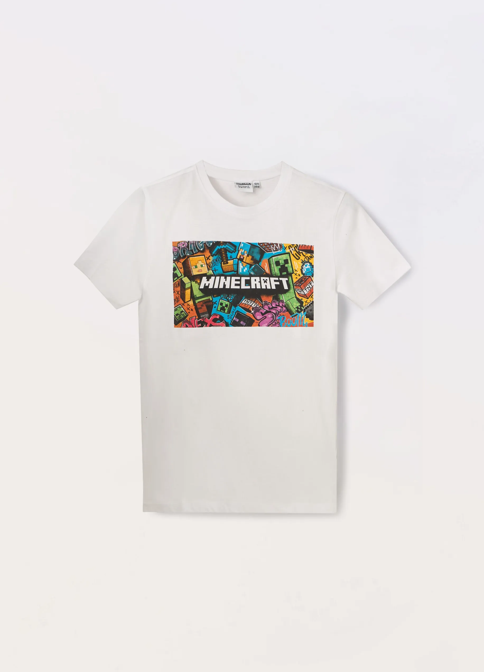 T-shirt Minecraft in puro cotone ragazzo