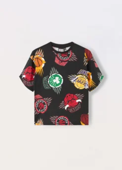 T-shirt NBA in jersey di puro cotone ragazzo