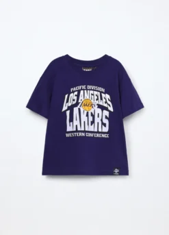 T-shirt NBA in jersey di puro cotone bambino