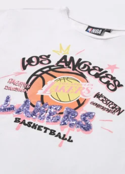T-shirt NBA in puro cotone ragazza