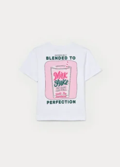 T-shirt over fit girocollo in jersey di puro cotone ragazza