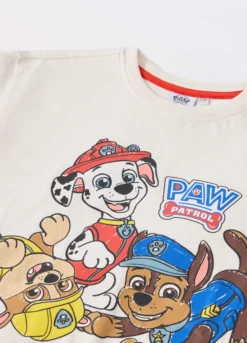 T-shirt Paw Patrol in jersey di puro cotone bambino