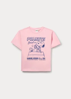 T-shirt Peanuts in jersey di puro cotone ragazza