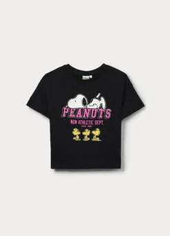T-shirt Peanuts in jersey di puro cotone ragazza
