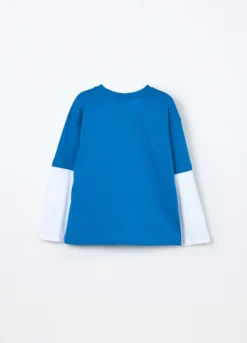 T-shirt Sonic in jersey di puro cotone bambino