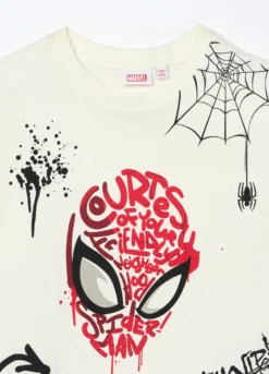 T-shirt Spider-Man a maniche corte in puro cotone bambino