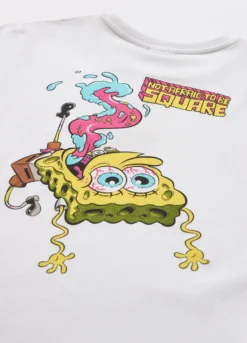 T-shirt Spongebob in jersey di puro cotone ragazzo