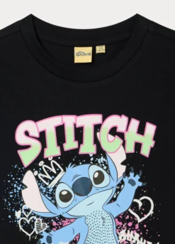 T-shirt Stitch in jersey di puro cotone ragazza