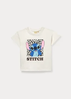 T-shirt Stitch in jersey di puro cotone ragazza