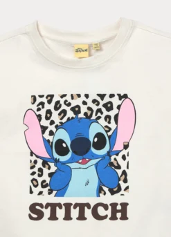 T-shirt Stitch in jersey di puro cotone ragazza