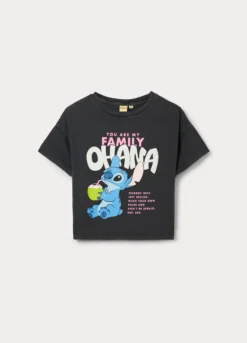 T-shirt Stitch in jersey di puro cotone ragazza