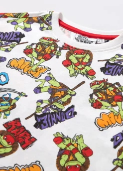 T-shirt Tartarughe Ninja in jersey di puro cotone bambino