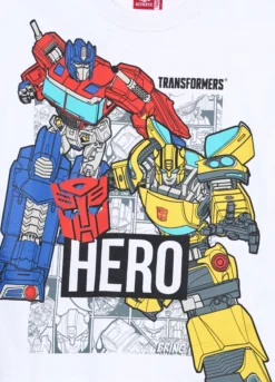 T-shirt Transformer in jersey di puro cotone bambino