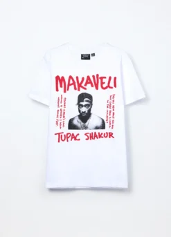 T-shirt Tupac Shakur in puro cotone ragazzo