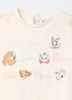 T-shirt Disney in jersey di cotone stretch bimba