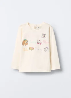 T-shirt Disney in jersey di cotone stretch bimba