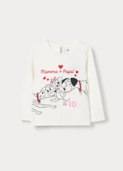 T-shirt Disney in jersey di cotone stretch bimba