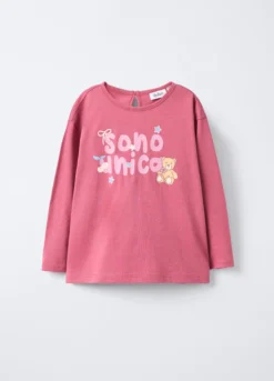 T-shirt Fit Slim in jersey di puro cotone bimba