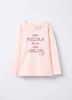 T-shirt Fit Slim in jersey di puro cotone bimba