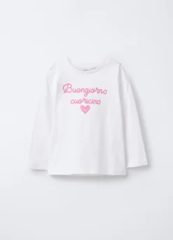 T-shirt Fit Slim in jersey di puro cotone bimba