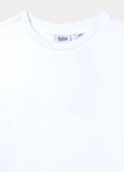 T-shirt girocollo in jersey di puro cotone bambino