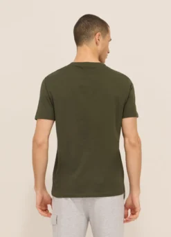 T-shirt girocollo in jersey di puro cotone uomo