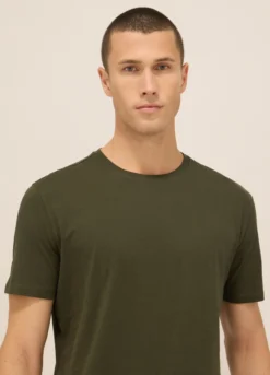 T-shirt girocollo in jersey di puro cotone uomo