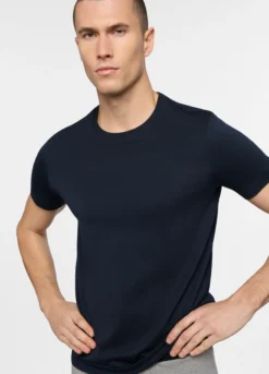 T-shirt girocollo in jersey di cotone uomo