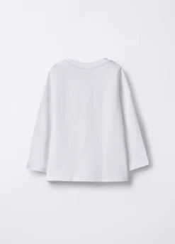 T-shirt girocollo in jersey di puro cotone bimba
