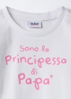 T-shirt girocollo in jersey di puro cotone bimba