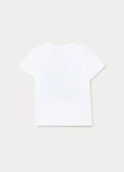 T-shirt girocollo in jersey di puro cotone bimbo