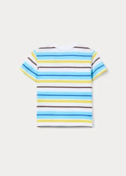 T-shirt girocollo in jersey di puro cotone bimbo