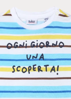 T-shirt girocollo in jersey di puro cotone bimbo