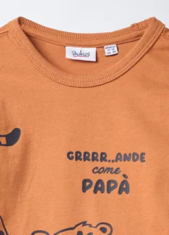 T-shirt girocollo in jersey di puro cotone bimbo