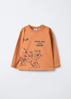T-shirt girocollo in jersey di puro cotone bimbo