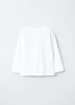 T-shirt girocollo in jersey di puro cotone bimbo