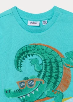 T-shirt girocollo in jersey di puro cotone bimbo