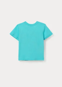T-shirt girocollo in jersey di puro cotone bimbo