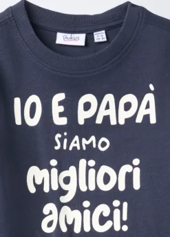 T-shirt girocollo in jersey di puro cotone bimbo