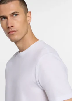T-shirt girocollo in jersey fiammato uomo