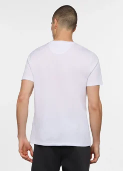 T-shirt girocollo in jersey fiammato uomo