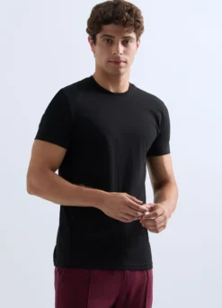 T-shirt girocollo in jersey uomo