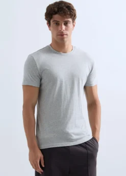 T-shirt girocollo in jersey uomo